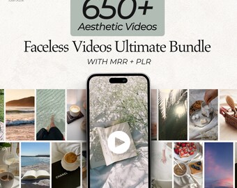 650+ Faceless Reels Posts MRR PLR Faceless Instagram Story Templates Social Media Faceless Reels Content Library Stock Videos