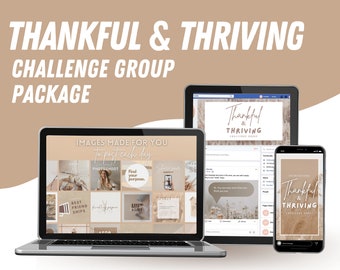 November Challenge Group / Thankful & Thriving Challenge Group Package / Gratitude Challenge Group / October Challenge Group