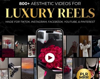 800+ Luxe Reel Bundle, MRR PLR Luxury Reels, Luxury Rich Women Reels for Instagram, Luxury Instagram Content, Luxury Reels for TikTok