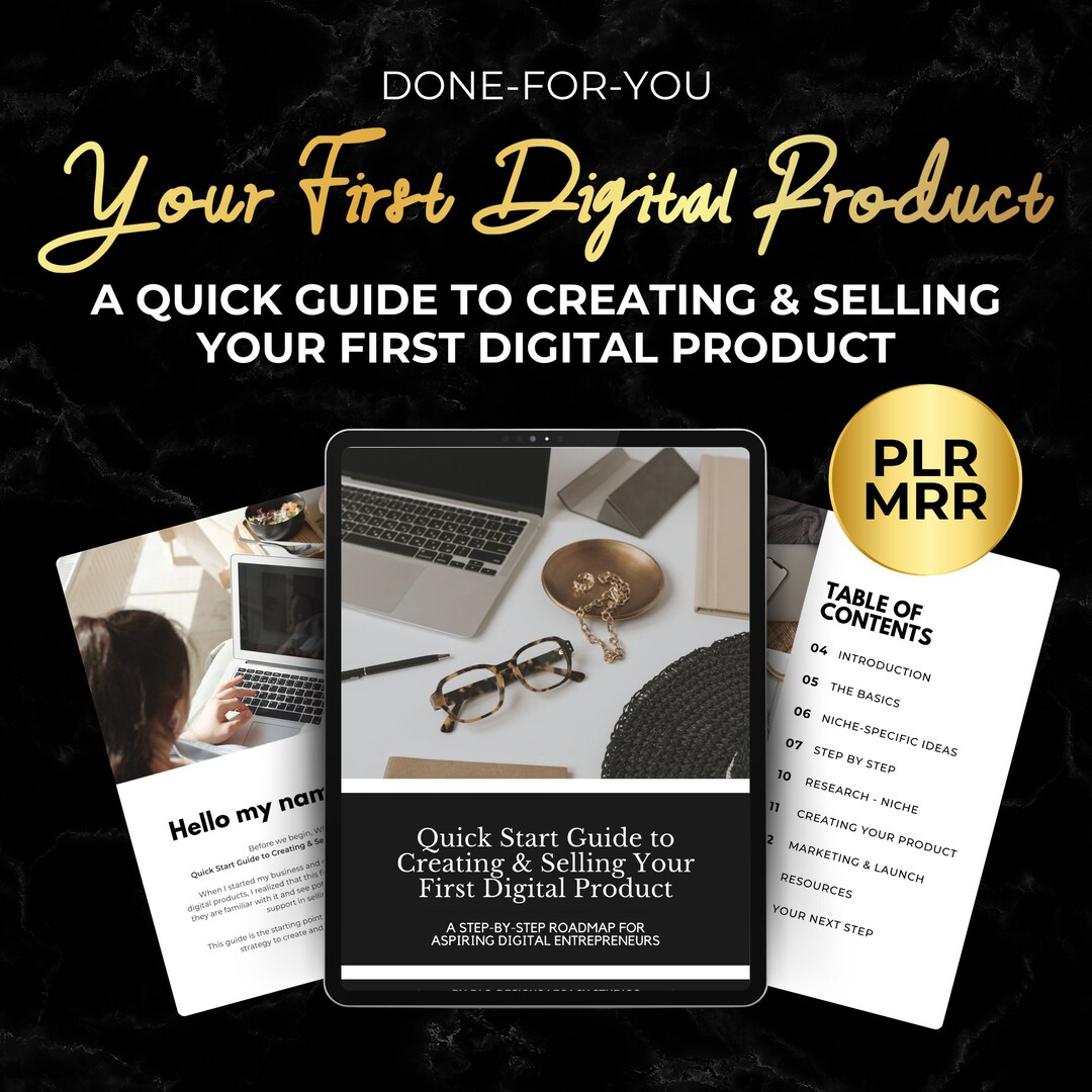 MRR PLR, Creating and Selling Your First Digital Product, Creation ...