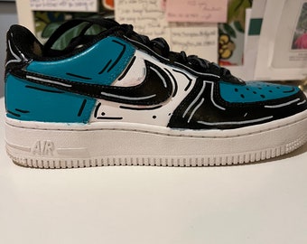 Custom Air Force 1's Cartoon style