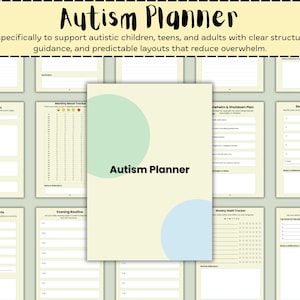 Afdrukbaar autismeplanner – dagelijkse routine, visueel schema (pdf-download)