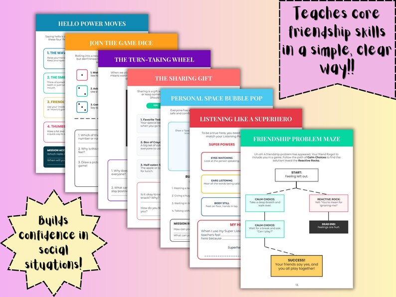 Friendship Skills Worksheet | Social Skills, Emotional Learning ...