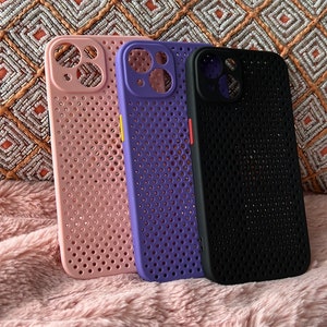 For iPhone 13 Thin Soft Case Breathable Heat Dissipate Cover