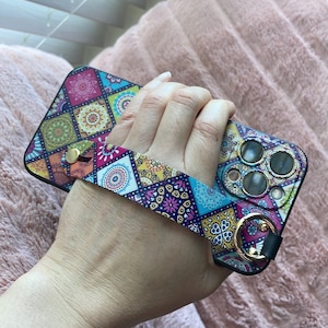 For iPhone 15, 15 PRO, 15 plus, 15 pro max, 13 PRO MAX phone case with kickstand hand strap key ring holder