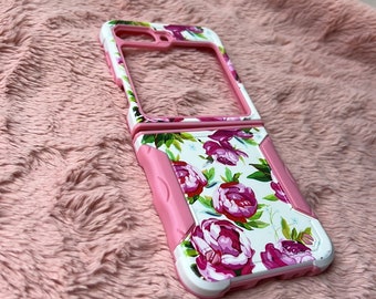 Para Samsung Galaxy z flip 5, z flip 6 5G funda para teléfono TPU+PC multicolor linda piel resistente
