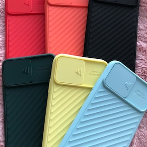Rubberen TPU-schokbestendige snoepkleurige hoes voor iPhone 11, iPhone 11 Pro en iPhone 11 Pro max met cameraschuifbeveiliging