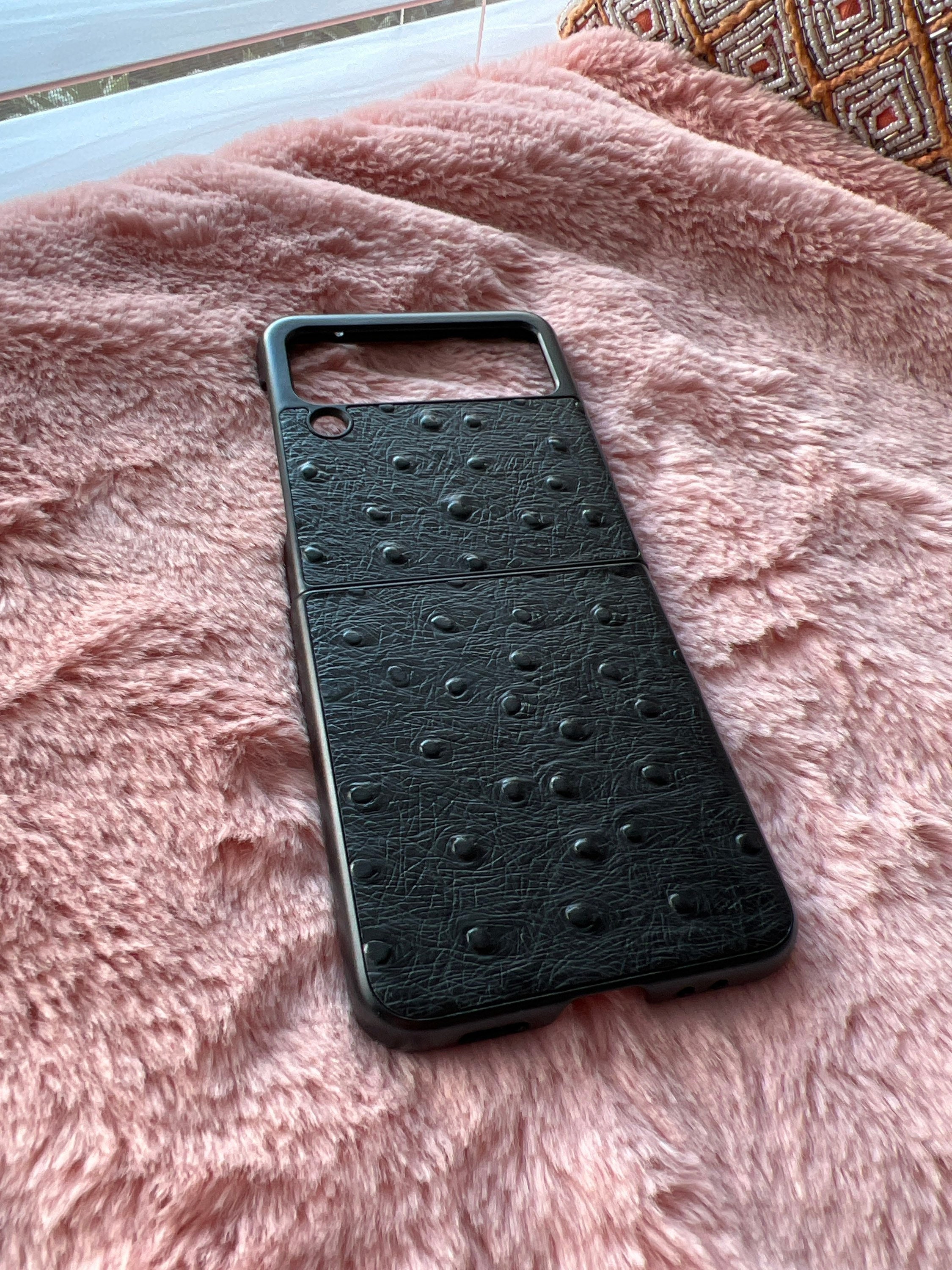 For Samsung Galaxy Z Flip 3 5G and Z Flip 4 5G Phone Case Genuine Leather Ostrich Pattern - Etsy For Samsung Galaxy Z Flip 3 5G and Z Flip 4 5G Phone Case Genuine Leather Ostrich Pattern - Etsy