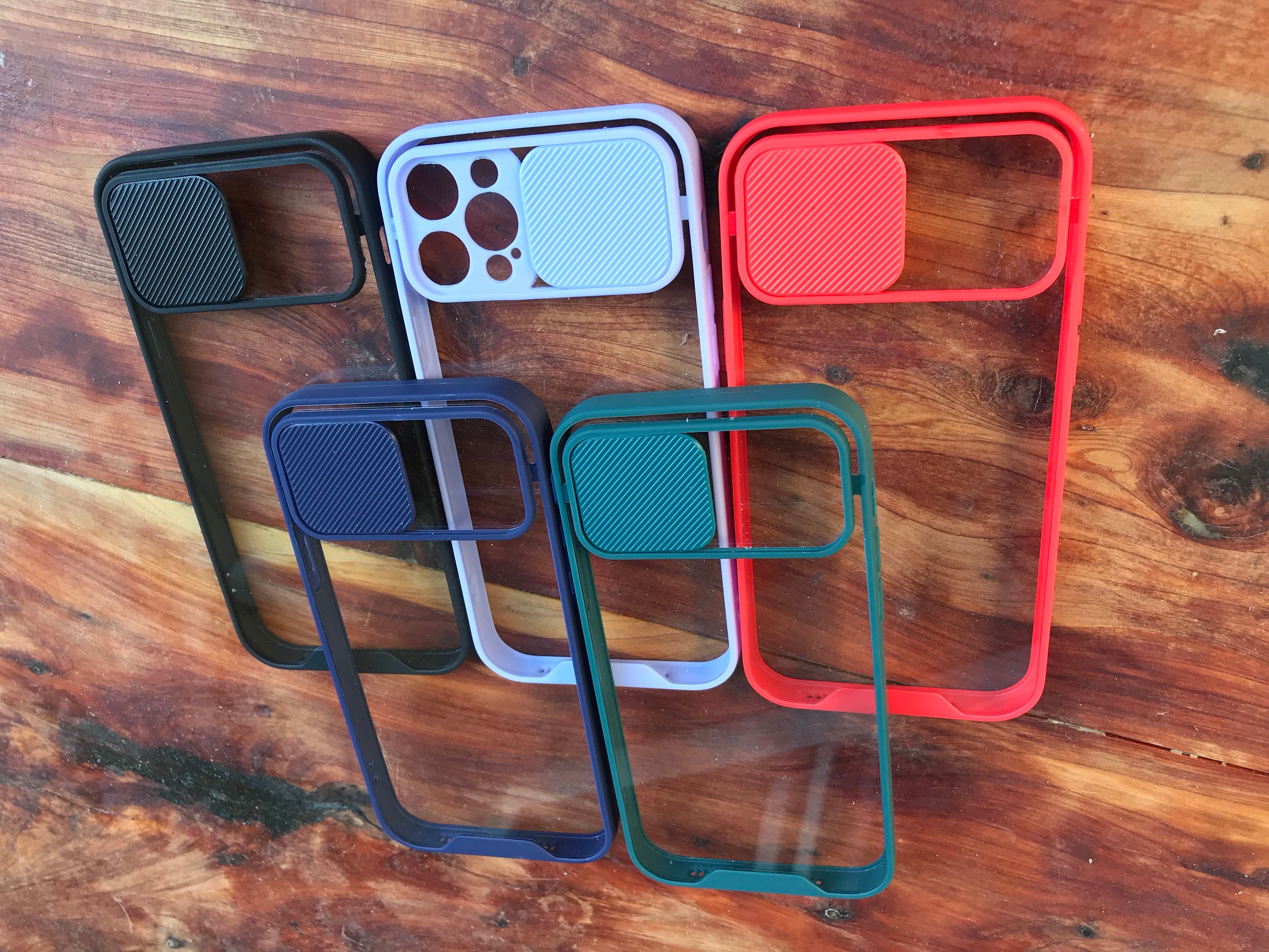 iPhone 13 Pro Max Slide Camera Protector Clear Case