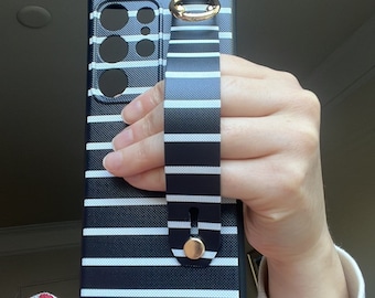 For samsung galaxy S23 ultra phone case with kickstand hand wrist strap key ring holder