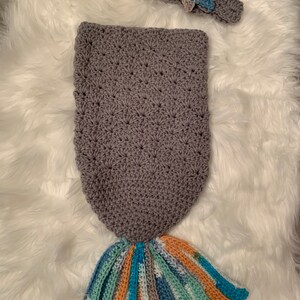 Ocean Mermaid Outfit - Photo Prop - Baby Girl