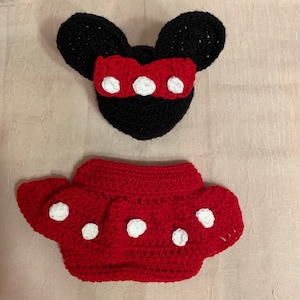 Klasyczny kostium Myszki Minnie / strój do sesji zdjęciowej * 0-3 miesiące