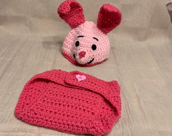 Disfraz de Winnie the Pooh de Piglet / Traje para sesión de fotos * 0-3 meses