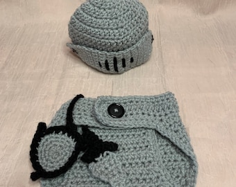 Disfraz de Caballero de Brillante Armadura / Traje para Sesión de Fotos * 0-3 Meses