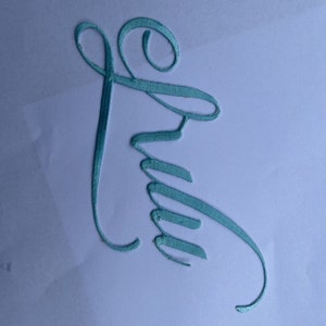 Benutzerdefinierter Bestickter Name Bügelbild Schrift Schrift Personalisiert Ihr Name Freestanding Patch Bottomless Embroidery Freestanding Patch