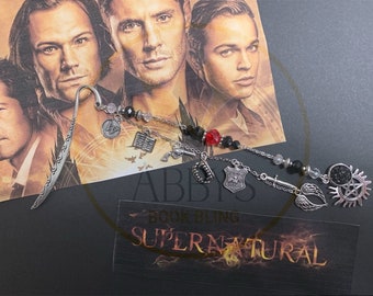 Supernatural Inspired Bookmark - Book Bling - Sam & Dean Winchester