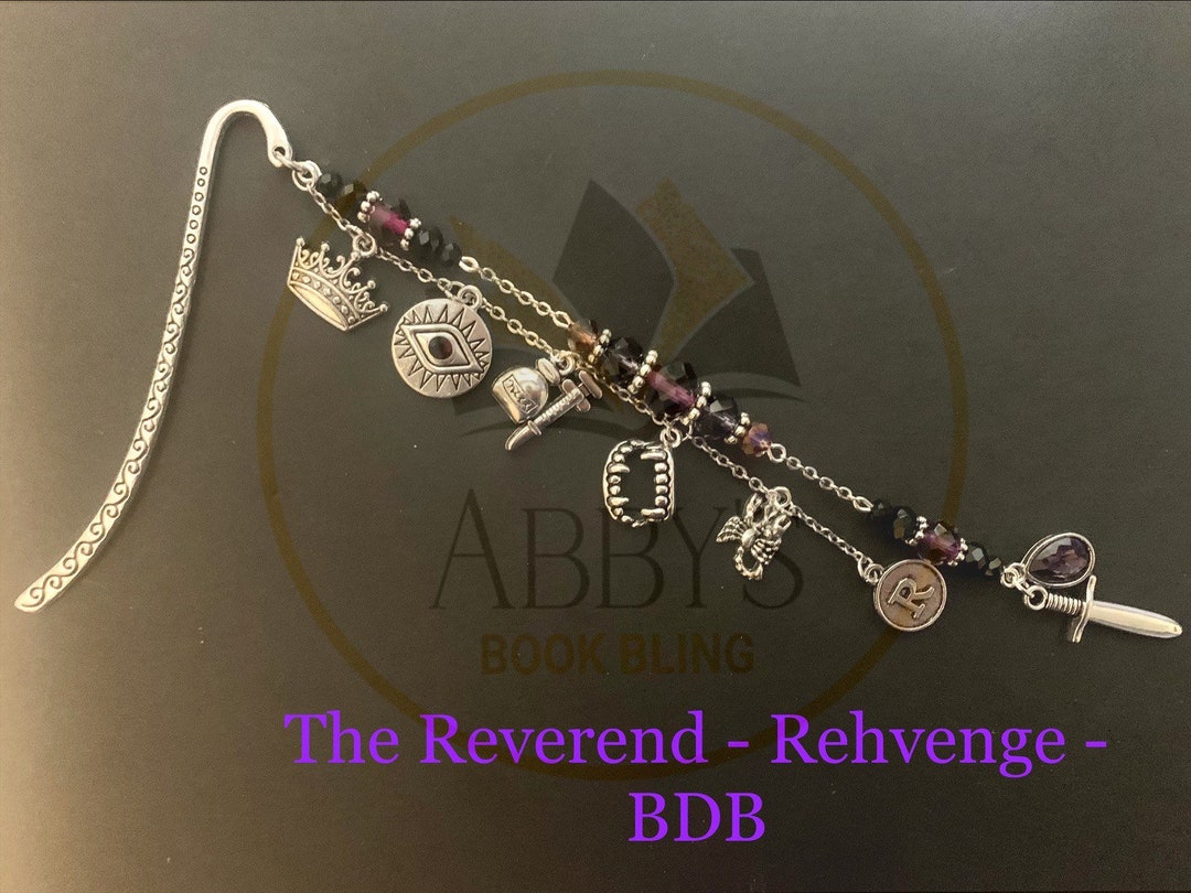 The Reverend Rehvenge Book Bling Black Dagger Brotherhood Bookmark - Etsy