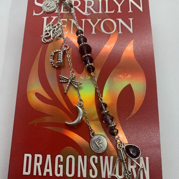 Dragonsworn - Book Bling - Falcyn & Medea - Sherrilyn Kenyon McQueen - Dark Hunters Bookmark