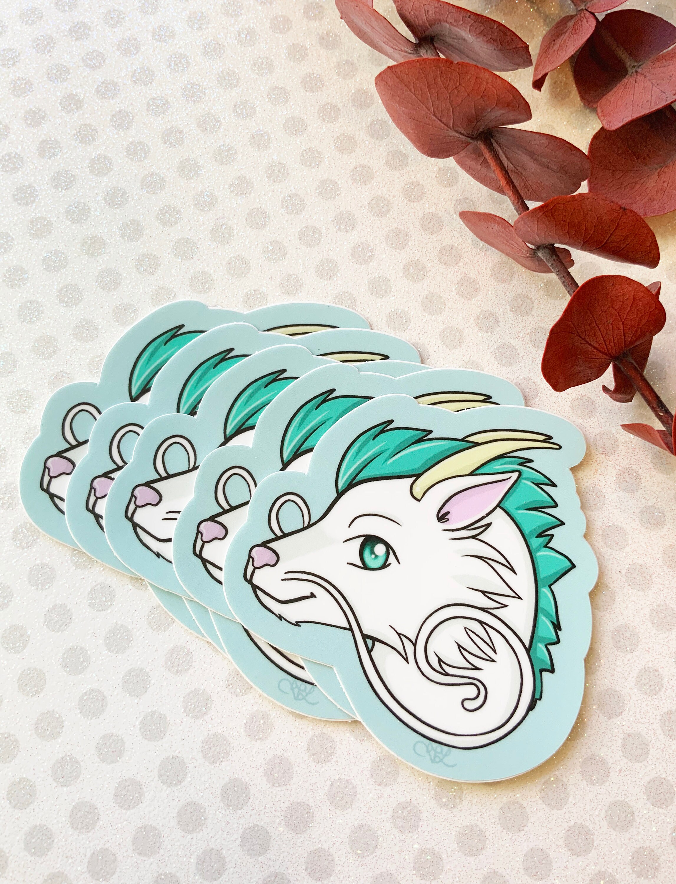 Haku Dragon Vinyl Sticker from Spirited Away Studio Ghibli | Etsy