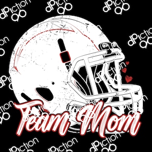 Team Mom Football Design for DTF, DTG, or Screenprinting