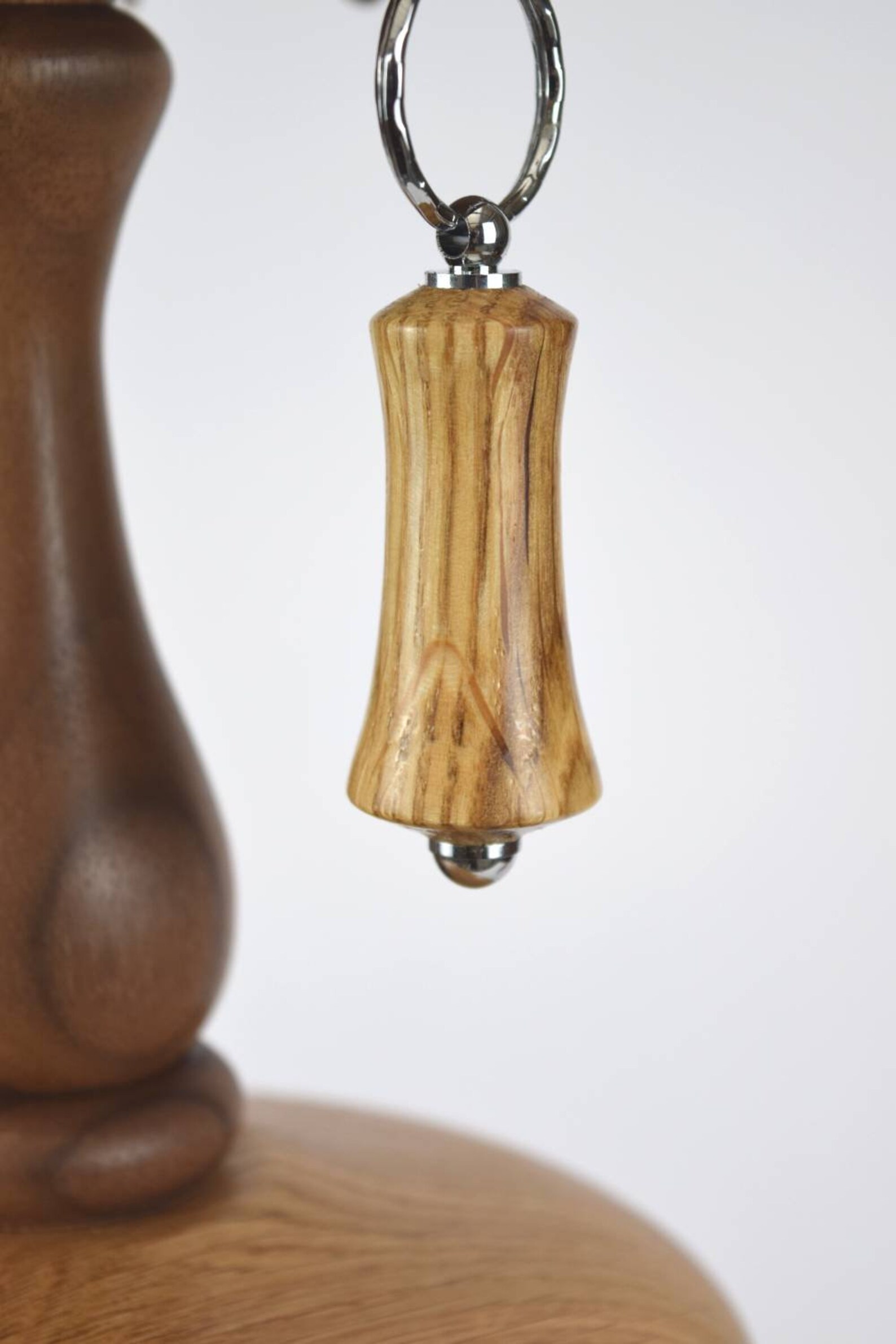 Oak Wooden Turned Keyring Handmade UK Etsy