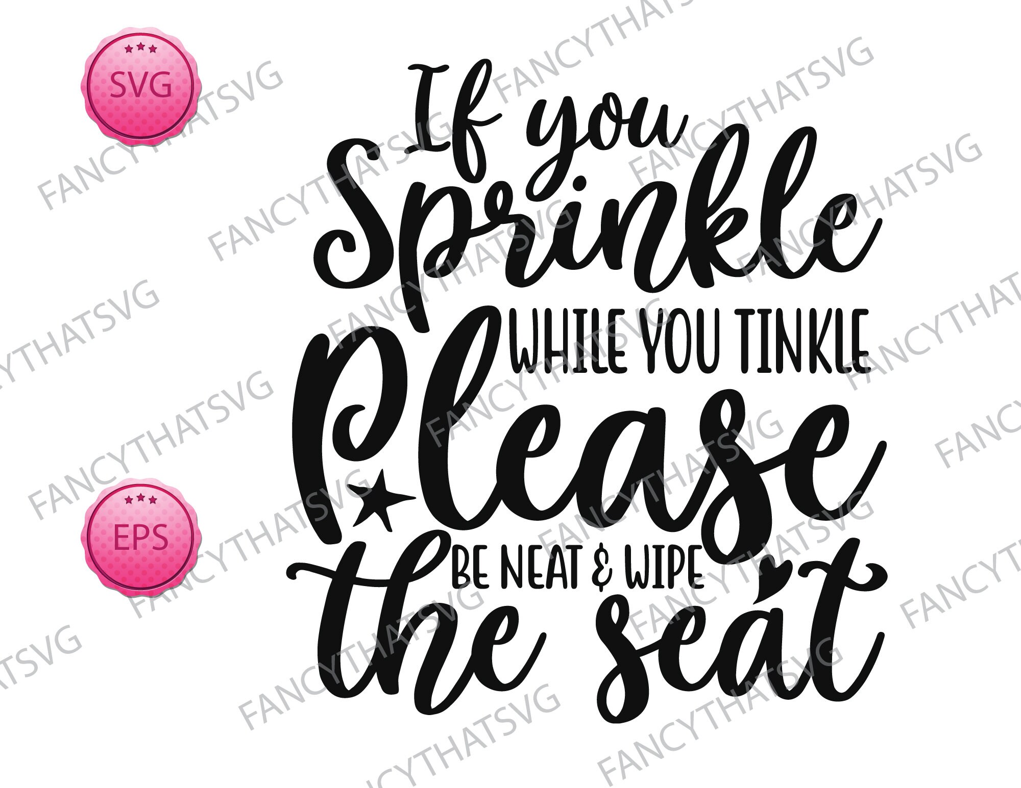 If you sprinkle while you tinkle. Please be neat &amp; wipe the | Etsy