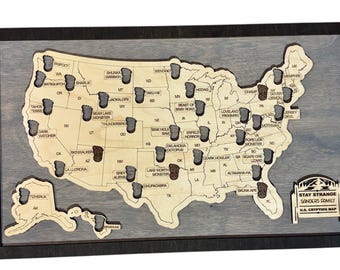 Large Cryptid Wall Art Map | Bigfoot Mothman Wendigo Decor | Oversized Cryptozoology Display | Folklore Wall Hanging | Bucket List Gift