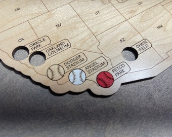 Replacement Baseballs: Stadium Map Tracker (30 Count)