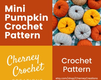 Crochet PATTERN Mini Pumpkin: INSTANT  Download