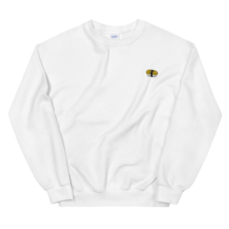 Tamago Egg Sushi Embroidered Sweatshirt - Etsy