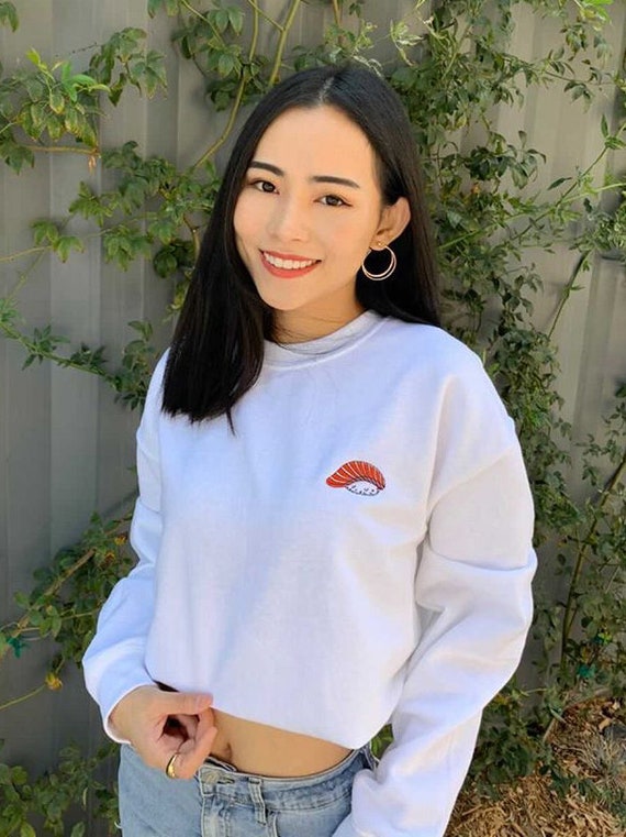Salmon Sushi Embroidered Sweatshirt -  Canada