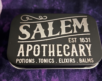 Vintage Salem Engraved Tobacco Stash Tin