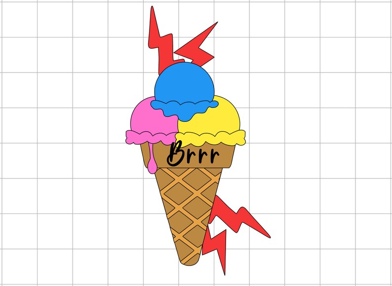 Gucci Mane Ice Cream Cone Cricut SVG File Etsy