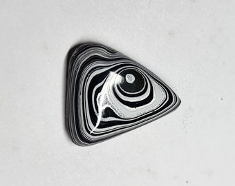 Hand polished Fordite cabochon, fordite jewelry, upcycle recycle, Michigan fordite, jewelry supplies