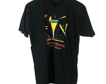 Vintage Chilis Margarita Madness Black T-Shirt Womens Size L