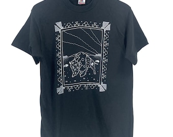 Vintage Ghost Buffalo W. Russell 1991 Southwestern T Shirt Mens Size M