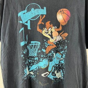Vintage Tune Squad Space Jam Taz & Monster T-Shirt Mens XL bild 3
