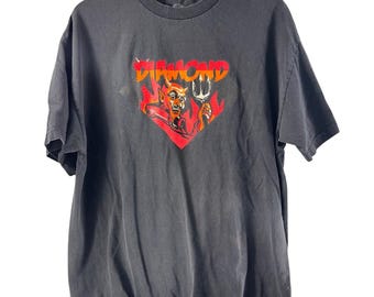 Vintage Diamond Supply Co. See You Soon Devil Double Sided Black Tee Mens XL