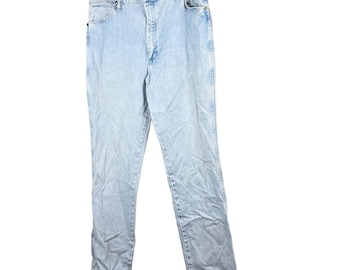 Vintage Wrangler Jeans Mens Light Wash Size 40