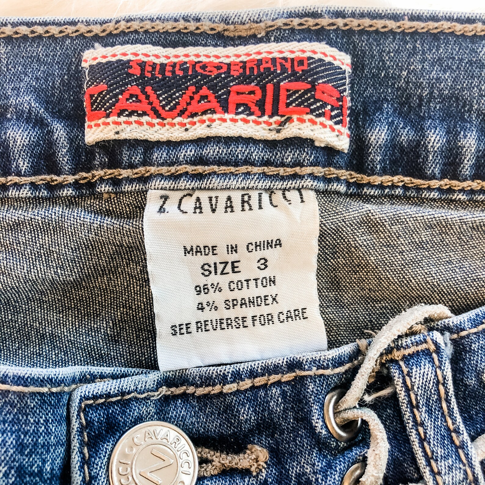 Z. Cavaricci Tasseled Vintage Jeans | Etsy