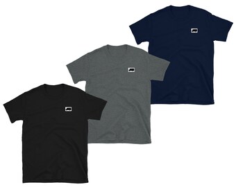 Skoolie Bus Life Bus Silhouette Short-Sleeve Unisex T-Shirt | School Bus Conversion | Skoolie Conversion