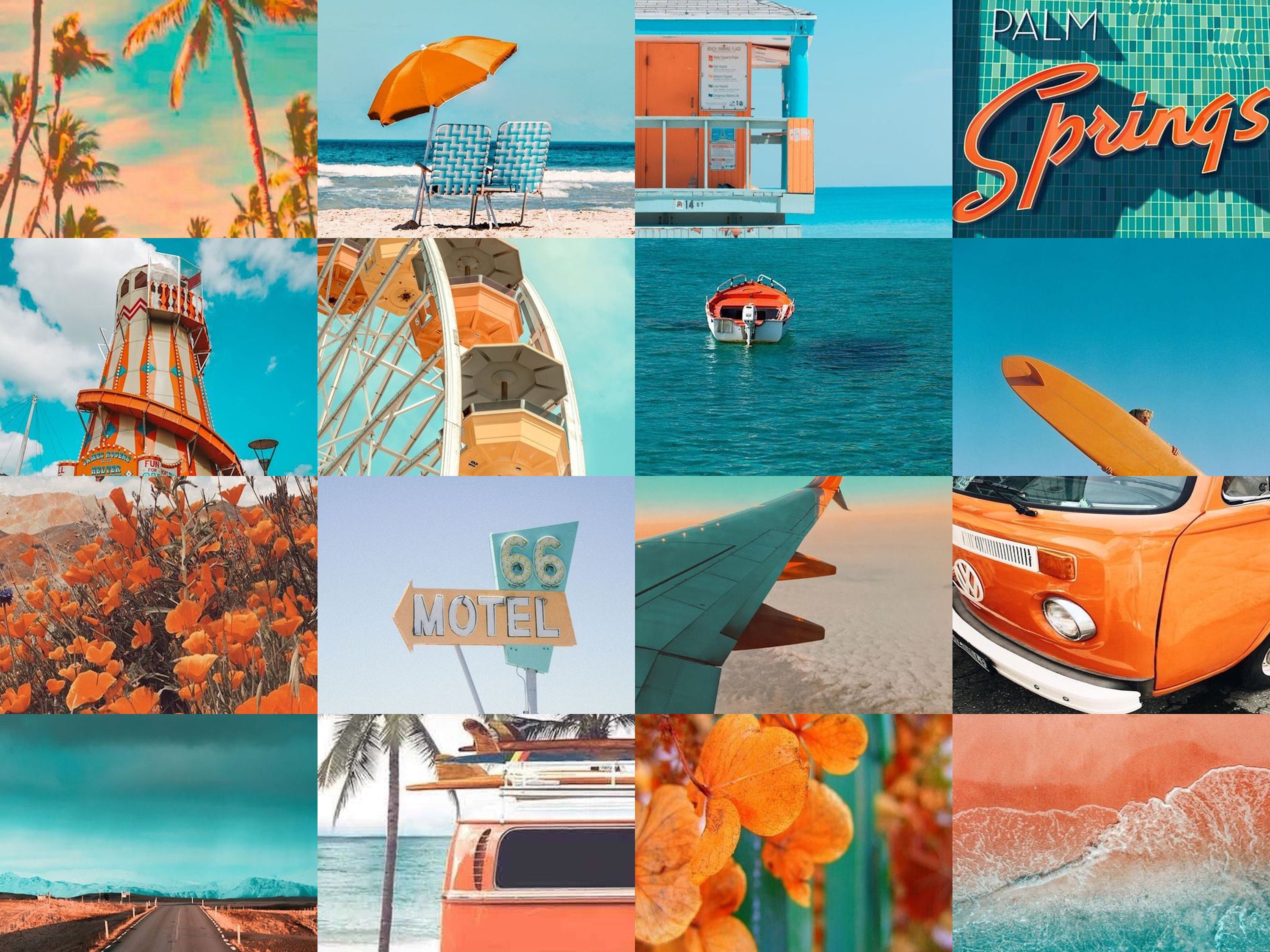 Beachy Wall Collage Kit DIGITAL Etsy