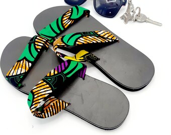 ankara slippers styles