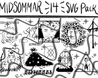 The Midsommar Bundle - Cricut SVG 14 Pack - personal use