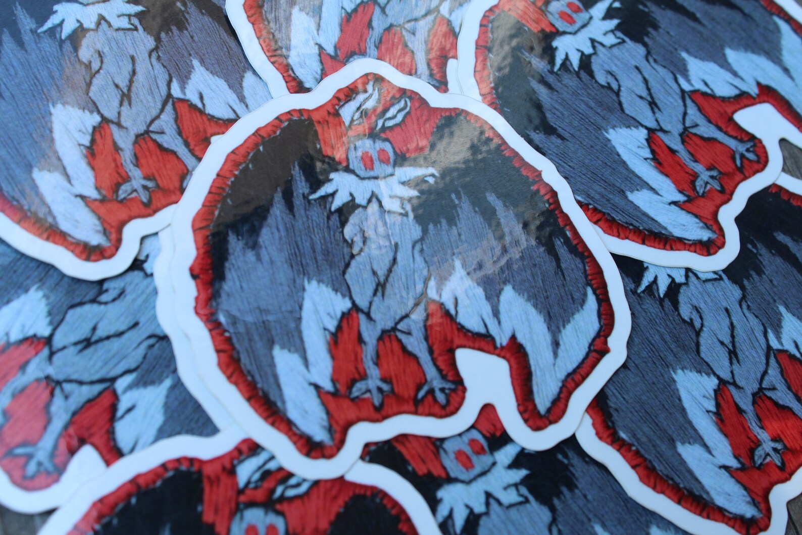 Mothman jessecmault sticker  etsy
