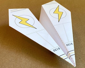 ThunderBee print- en vouwpapieren vliegtuig - Leuke printbare activiteitenkit