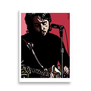 Paul McCartney Art Poster realizzato in digitale ispirato a The Beatles Get Back