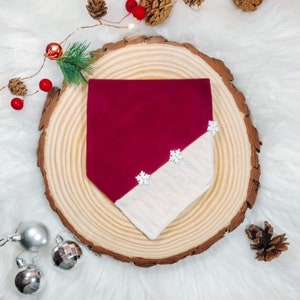 The “Cozy Christmas” Christmas dog bandana - Christmas dog bandana, Christmas cat bandana, Santa dog bandana, Santa Clause