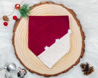 The “Cozy Christmas” Christmas dog bandana - Christmas dog bandana, Christmas cat bandana, Santa dog bandana, Santa Clause