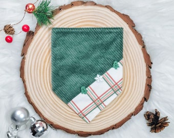 The “Rocking around the Christmas tree” Christmas dog bandana- Christmas dog bandana, Christmas cat bandana, Santa dog bandana, Santa Clause